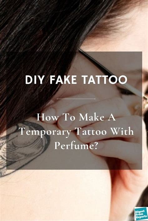 how to do fake tattoos with perfume|temporary tattoo with perfume tiktok.